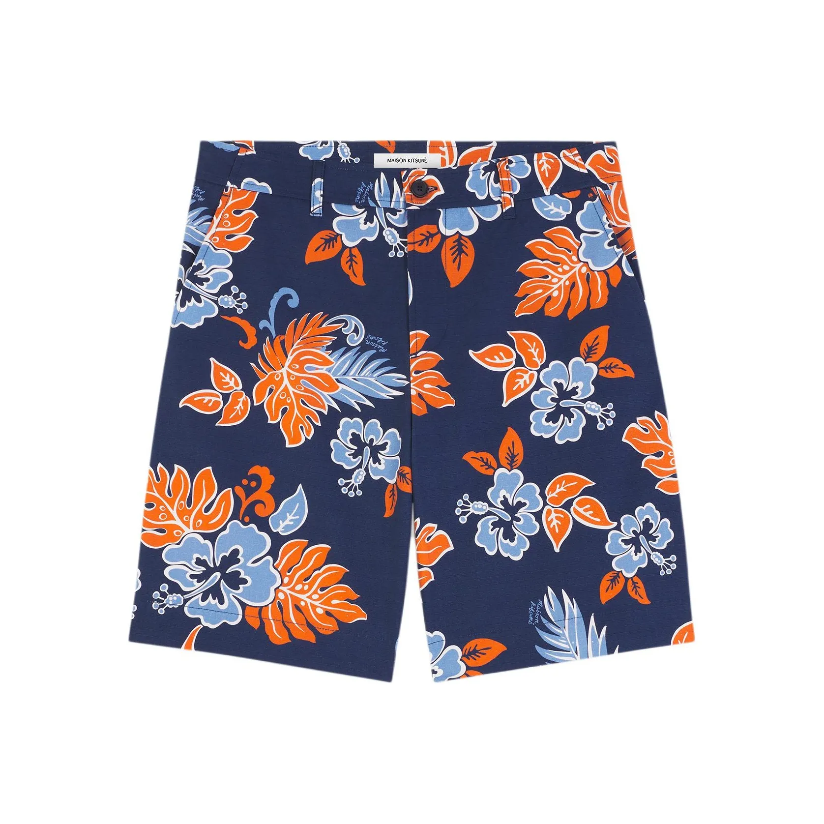 Maison Kitsuné Floral Printed Board Shorts