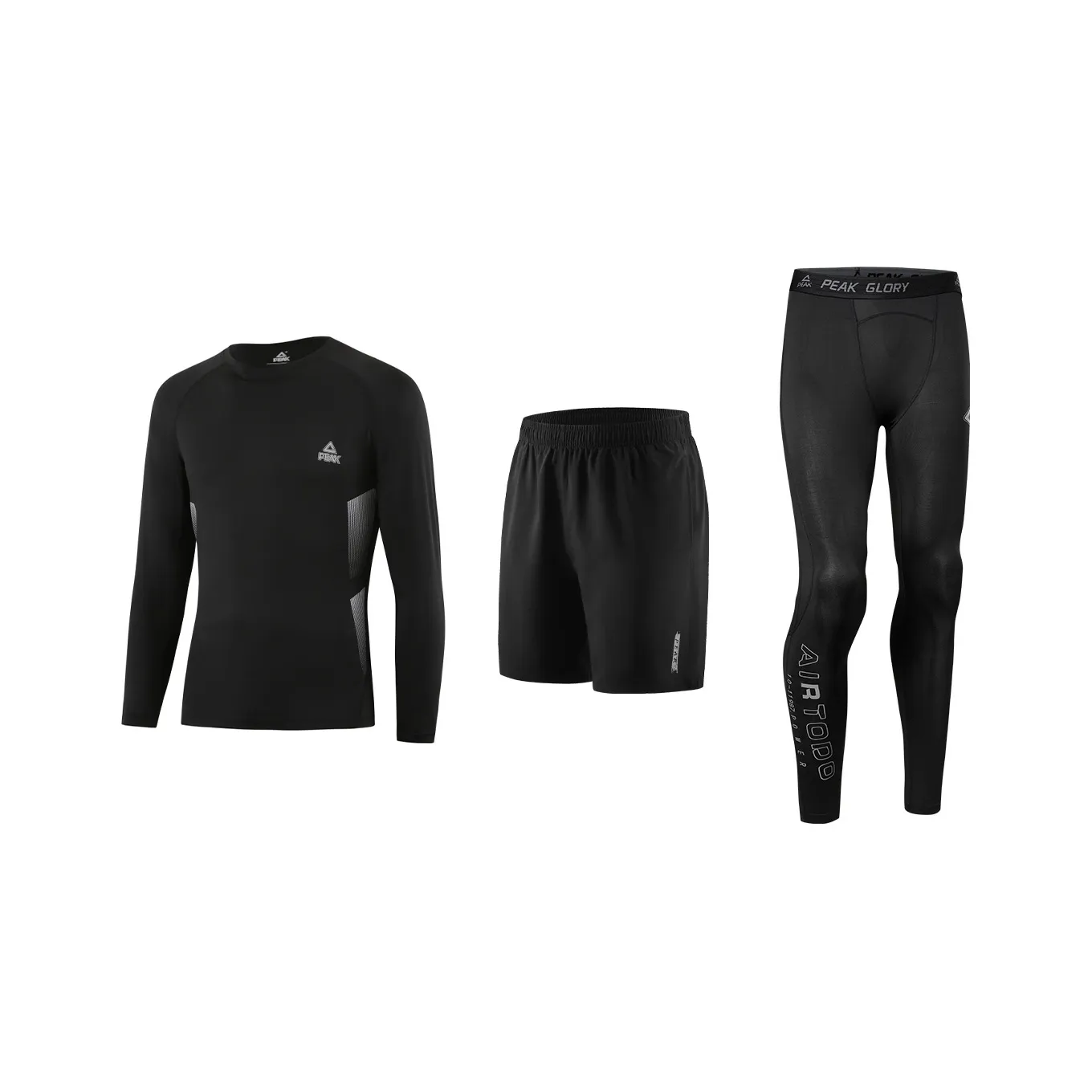 PEAK Бег Одежда Sets Мужской Трехкомпонентный Набор