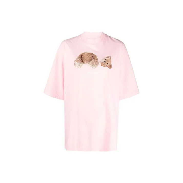 PALM ANGELS Teddy Print Tee Pink