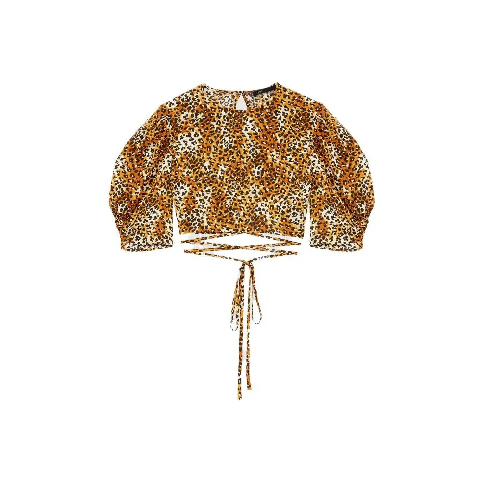 Maje Желтые Женские Короткие Топы