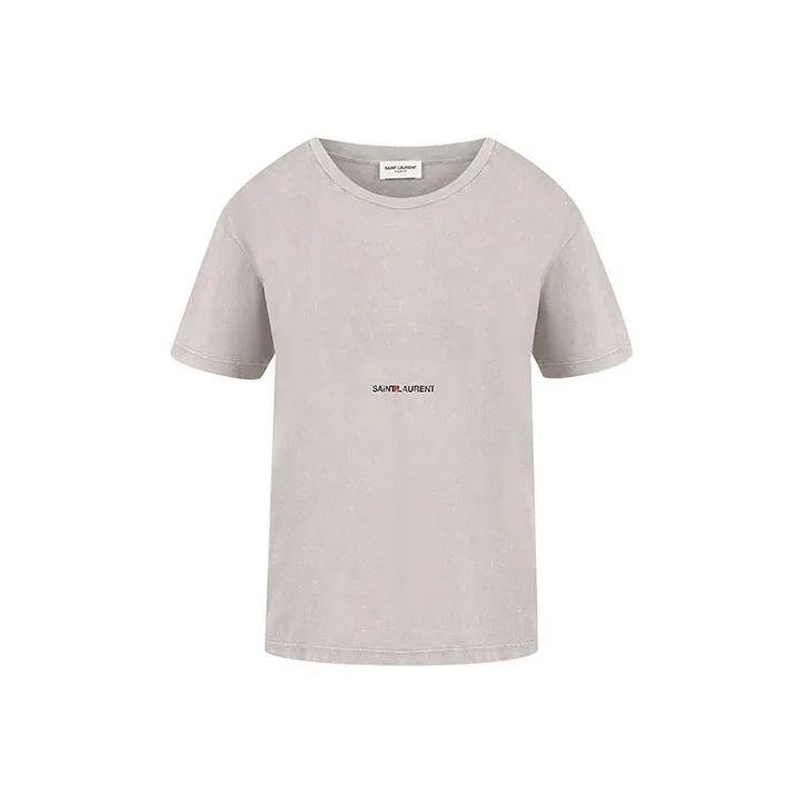 SAINT LAURENT T-рубашка Женская Серого цвета
