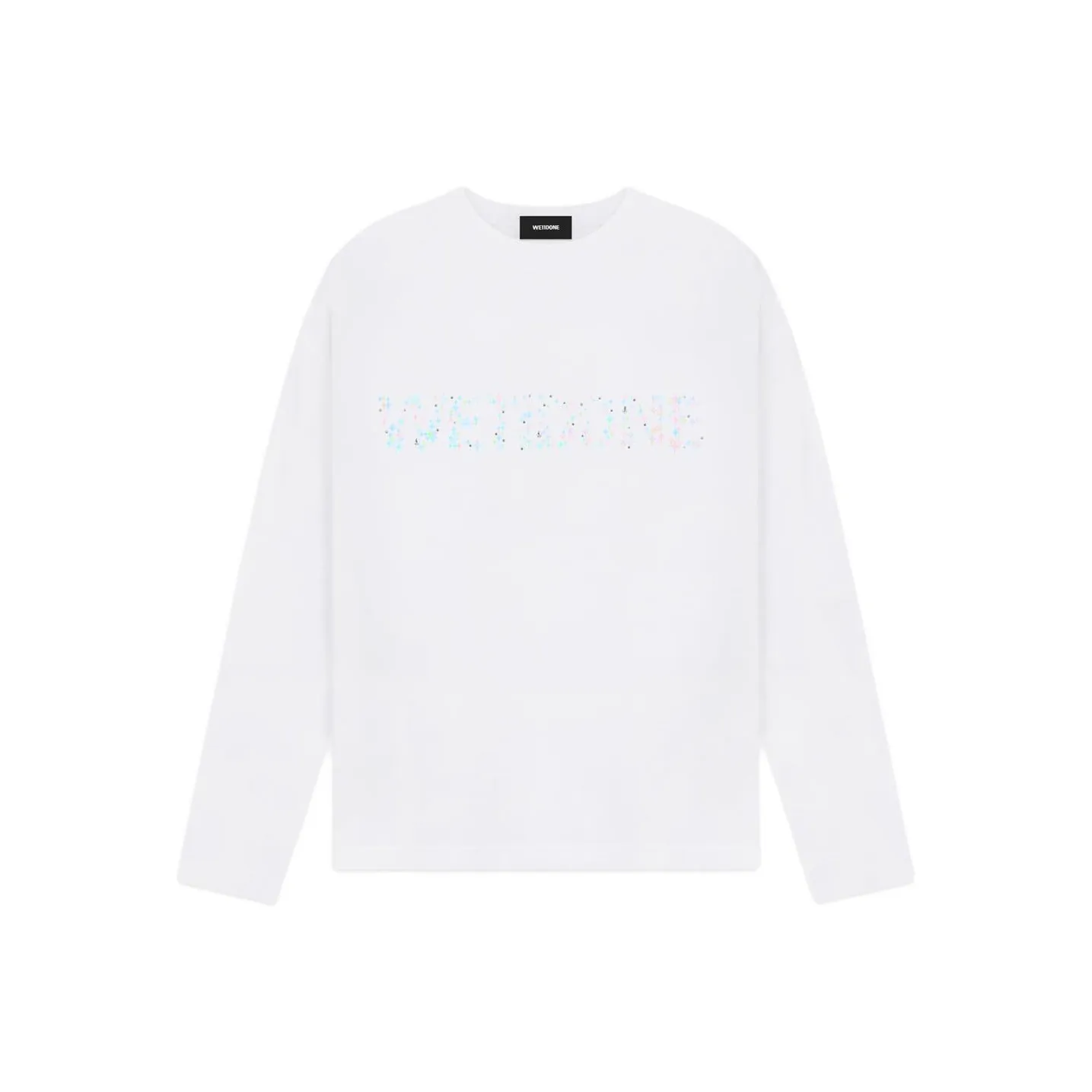 WE11DONE Т-рубашка с оборванным рукавом унисекс белый