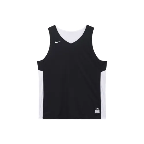 NIKE Черный/Белый Мужские Баскетбольные Джерси
