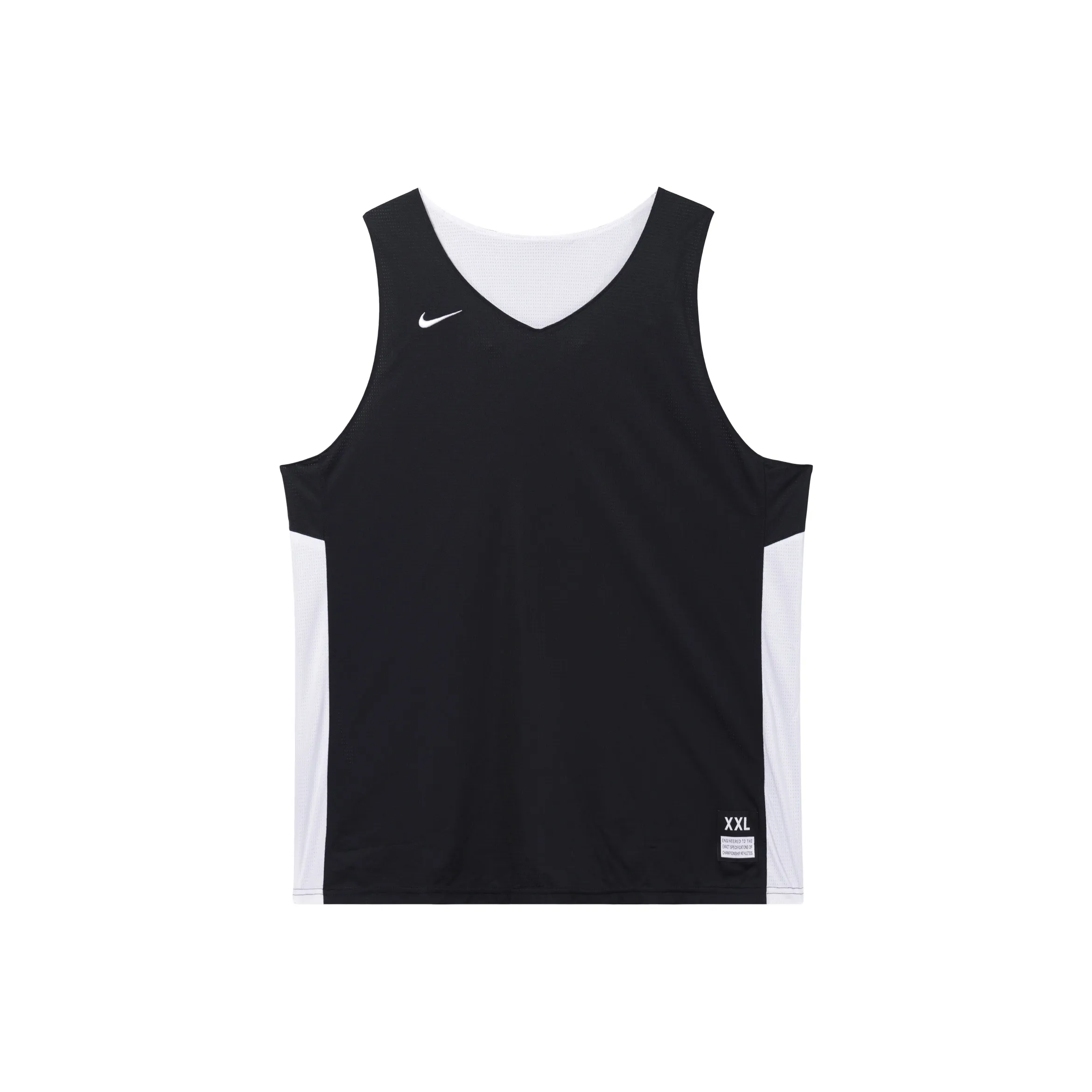 Nike Баскетбольная Джерси Мужская Черная Белая