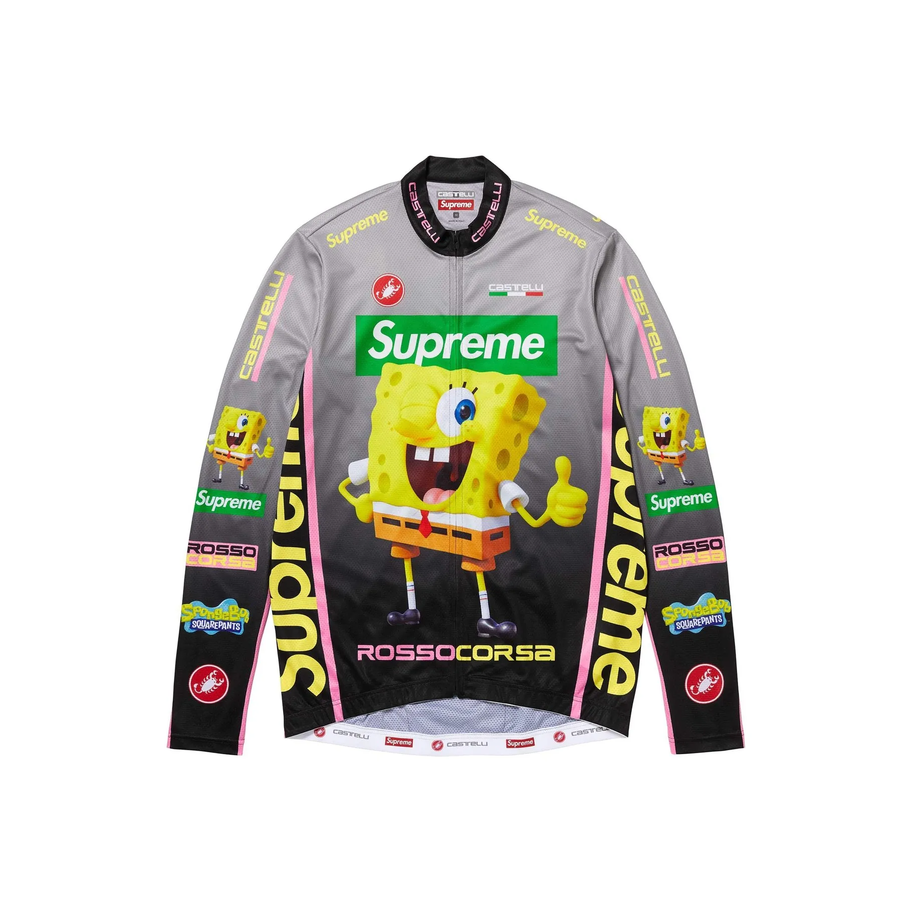 Supreme SpongeBob SquarePants Castelli L/S Cycling Jersey