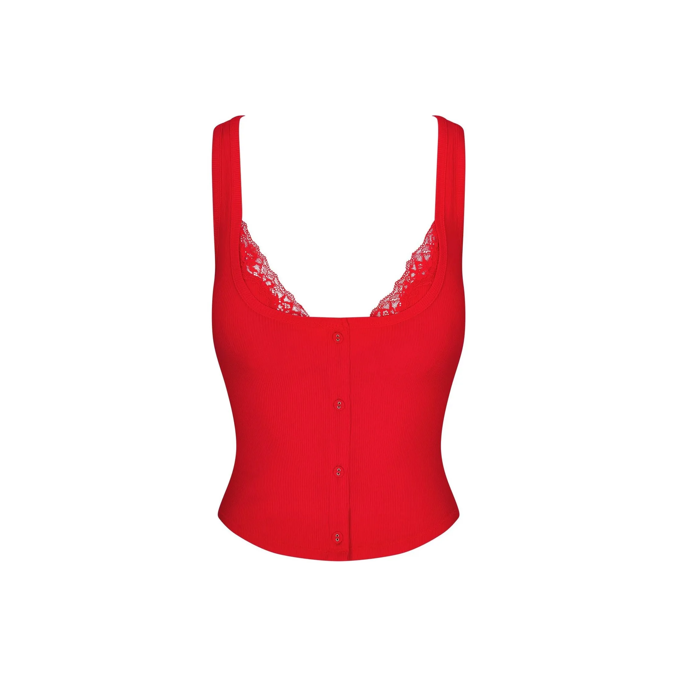 SKIMS Valentine's Day Collection SS25 Майка Женская Вишня Вишневый Красный