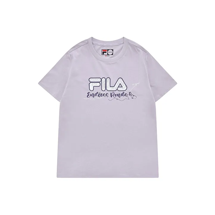 FILA FUSION STREET SPORT Set in Sleeve T Shirt Women's Perfume Purple