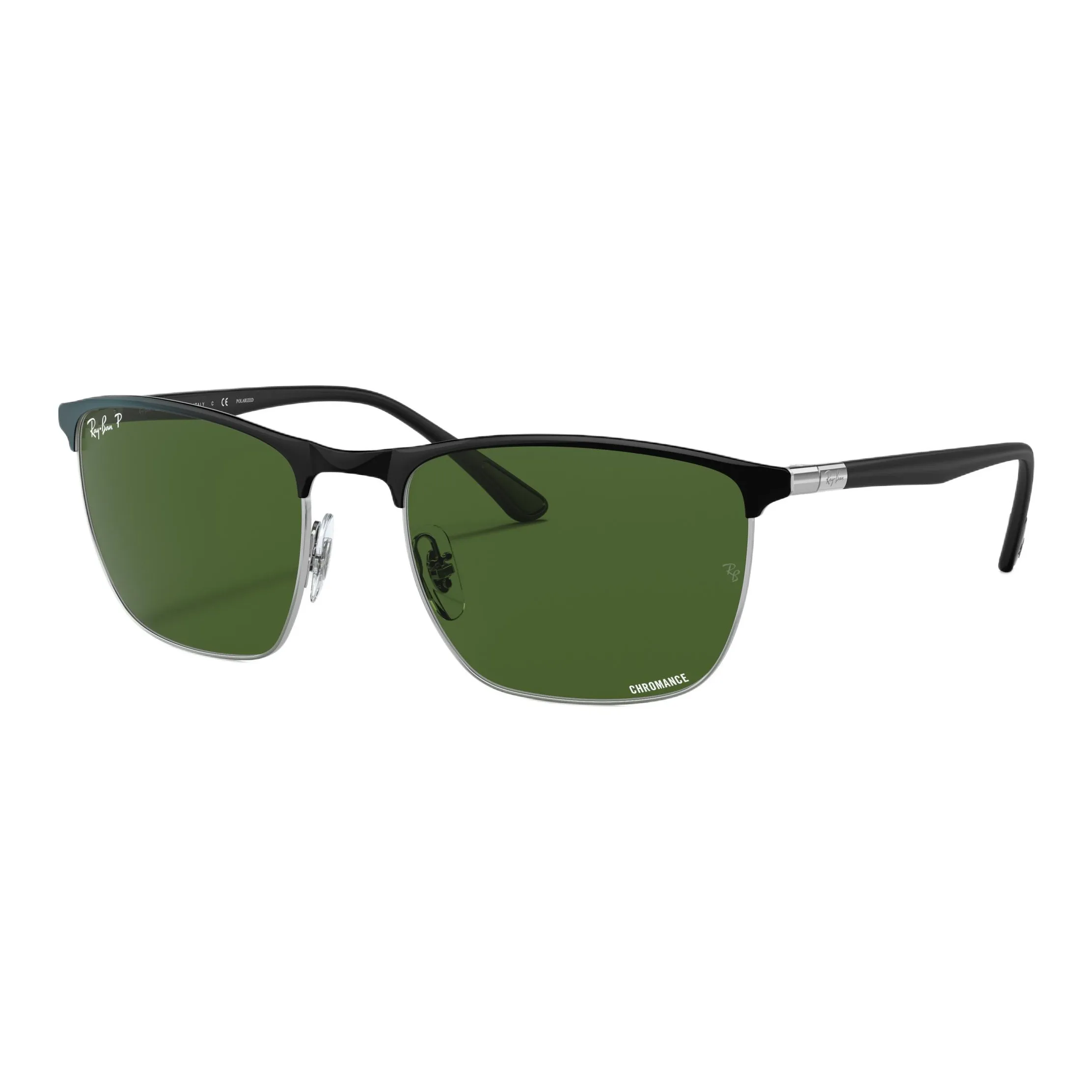 RayBan Steel Square Солнцезащитные очки Унисекс Черные