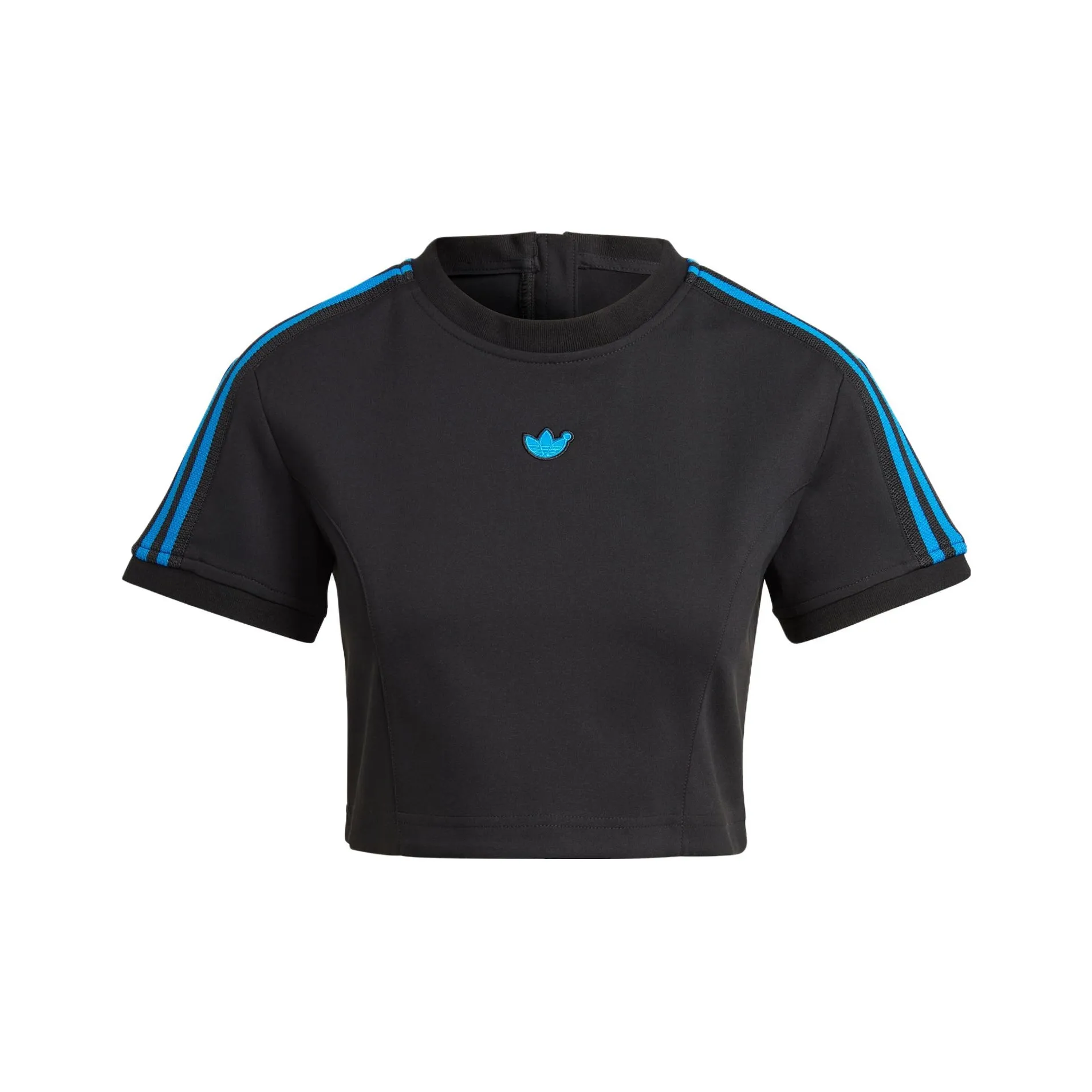 Adidas Originals BLUE VERSION CROP TEE Crop Tops Women's Black