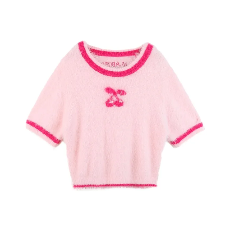 LALABOBO Розовый Женские Короткие Топы