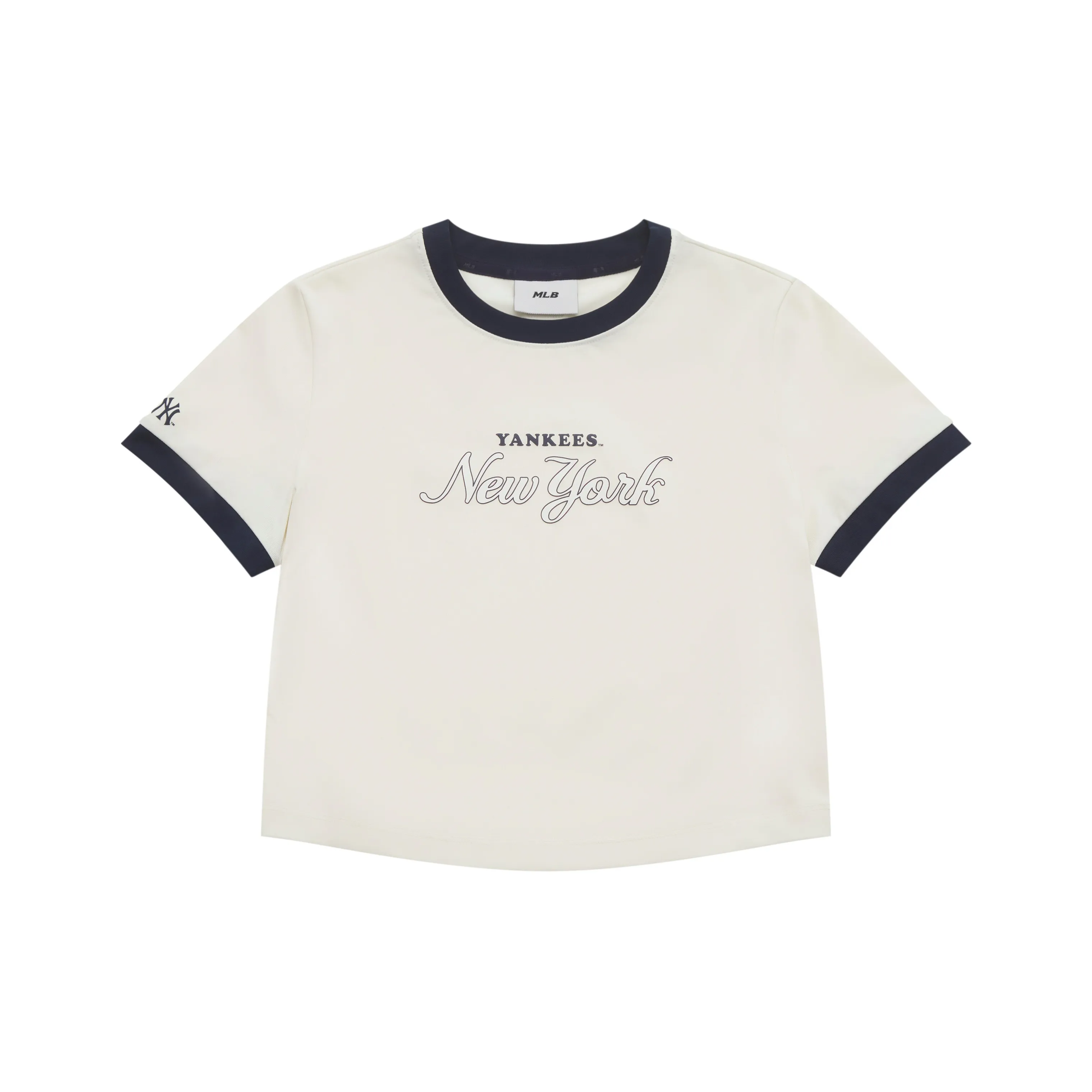 MLB Preppy Style Collection New York Yankees SS25 T-рубашка Женская Кремовая