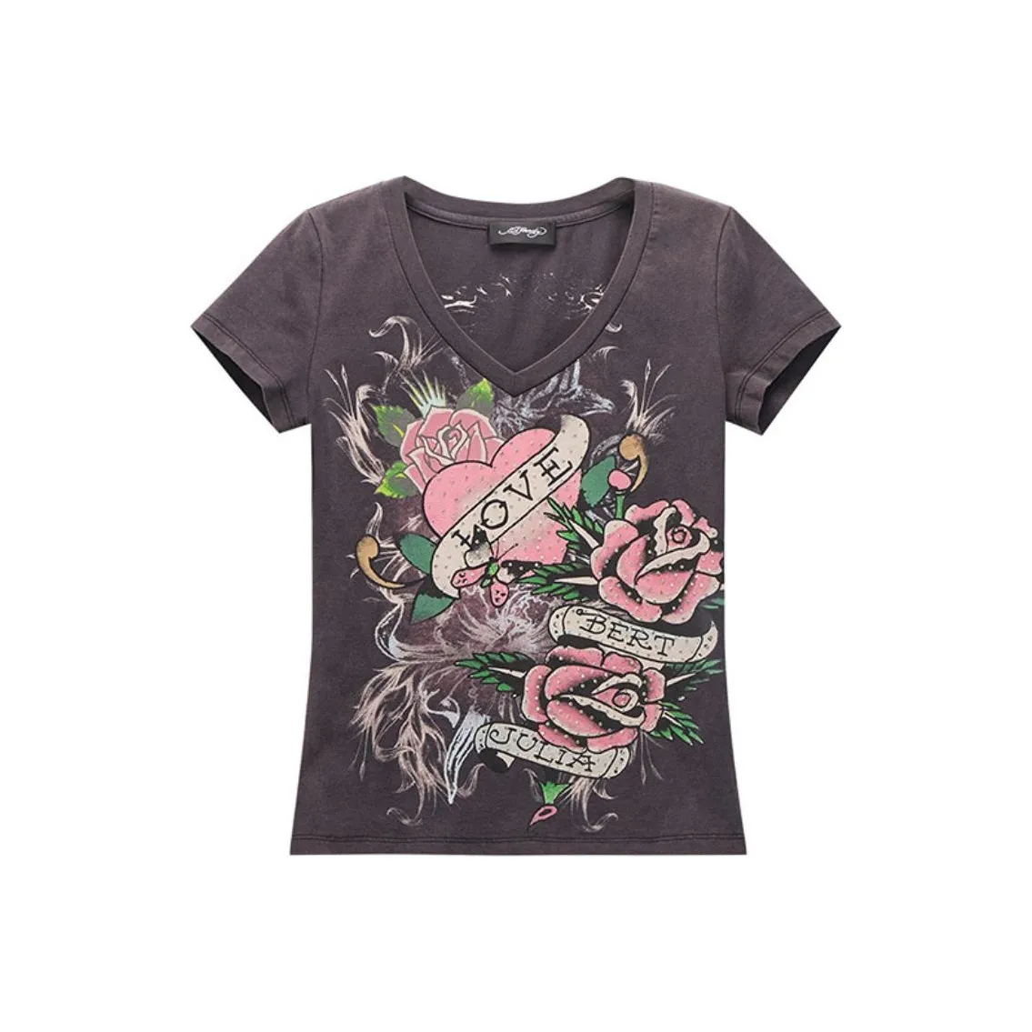 Ed Hardy Черные Женские Футболки