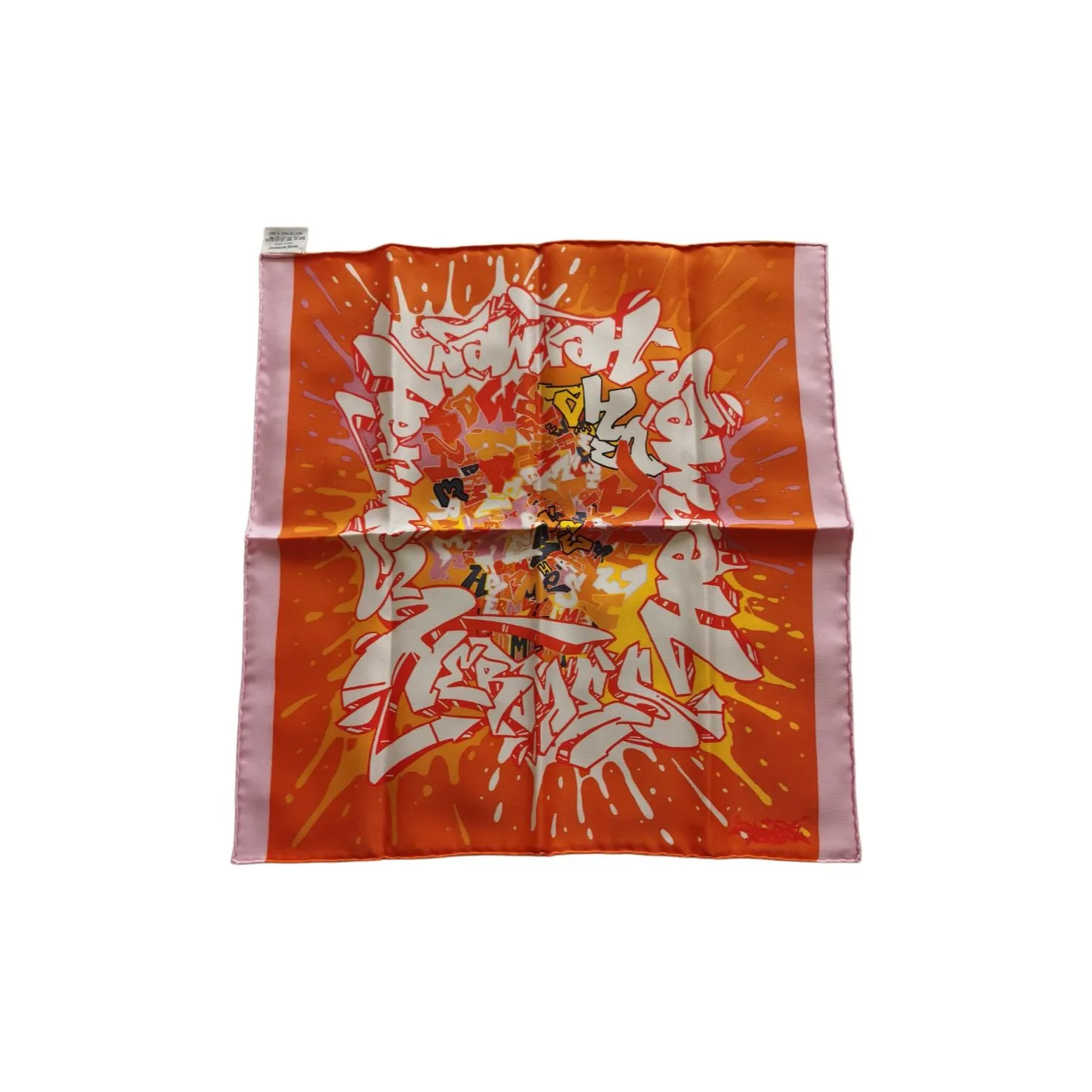 HERMES Шарфы из шелка тутового дерева Унисекс Оранжевый