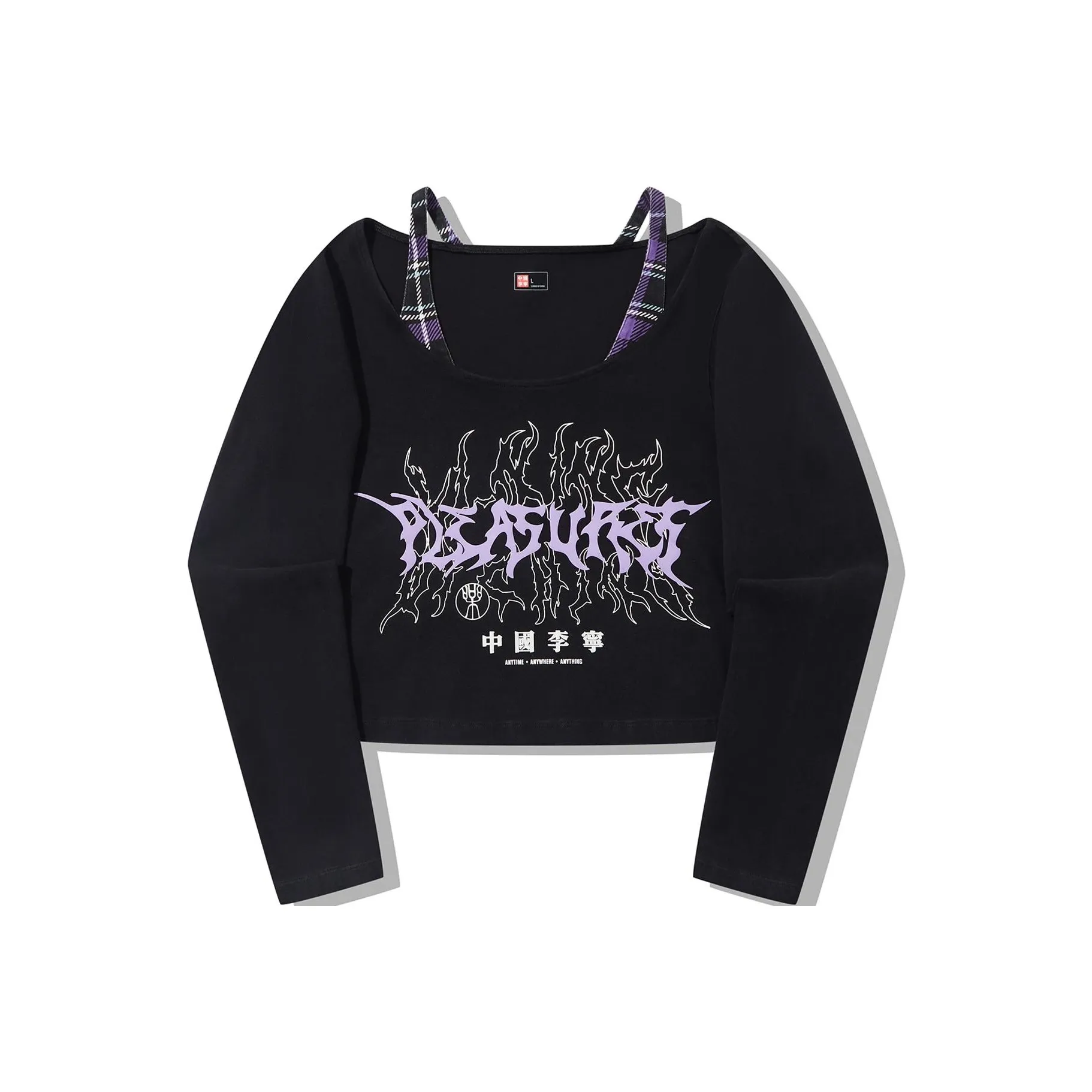 Pleasures X LiNing T Shirts Women's Black