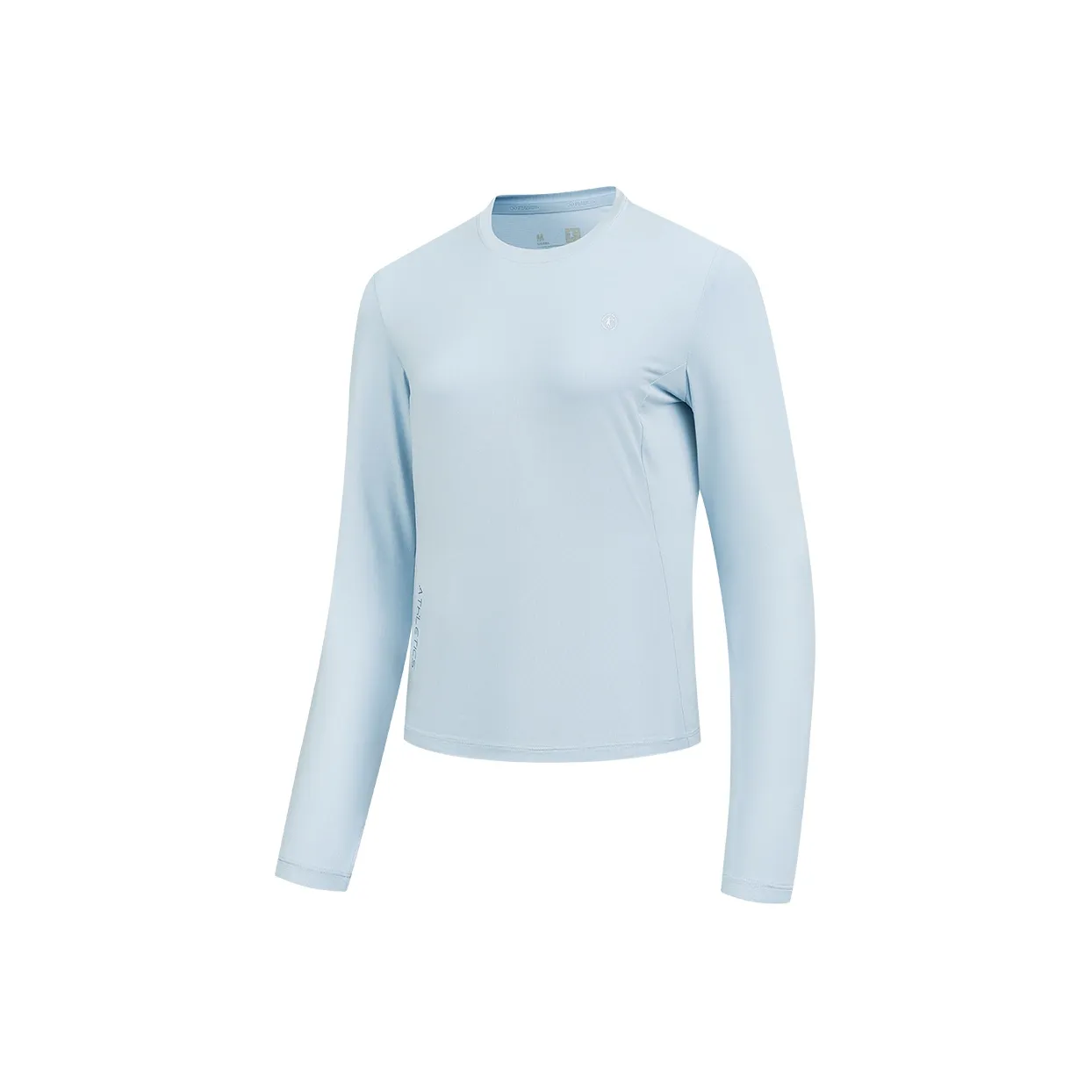 QIAODAN Длинный рукав T-рубашка Женская Пена Синий