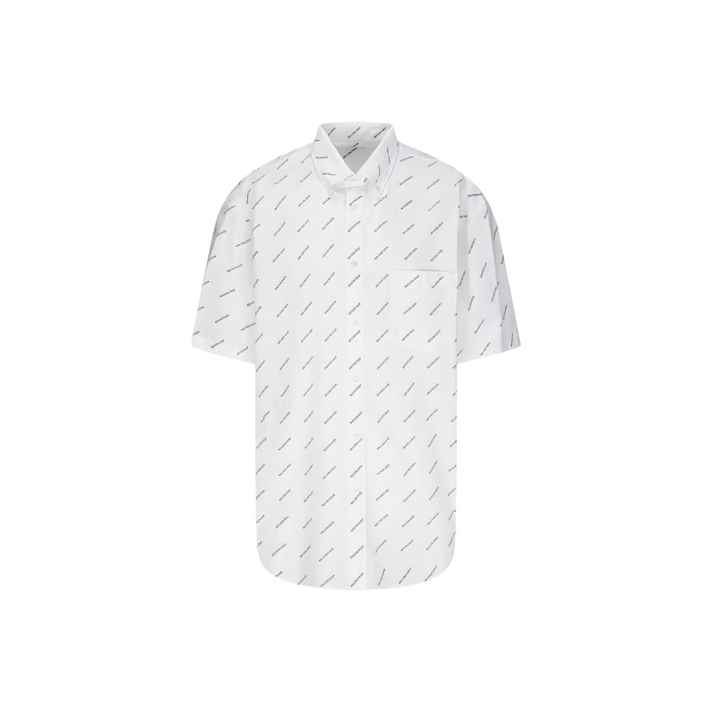 Balenciaga Рубашка Стандартного Кроя Мужская Белая