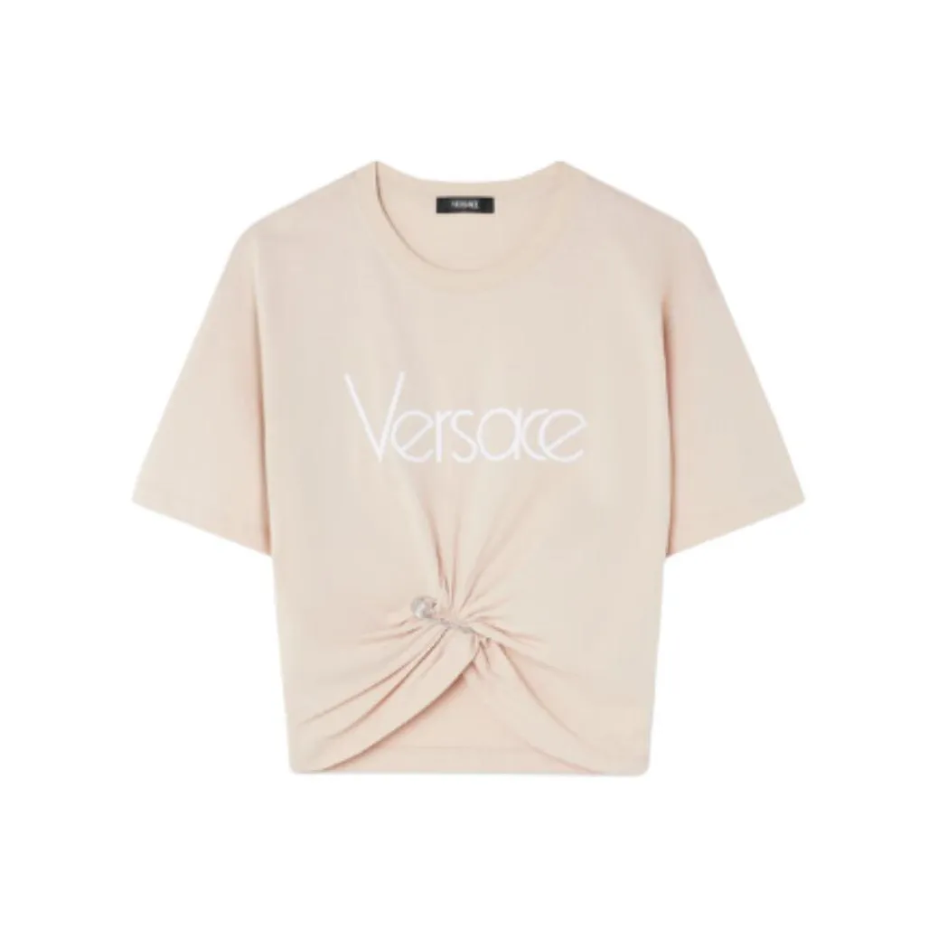 VERSACE T-Shirts Women's Beige
