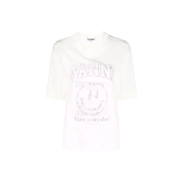 GANNI Белые Женские Футболки