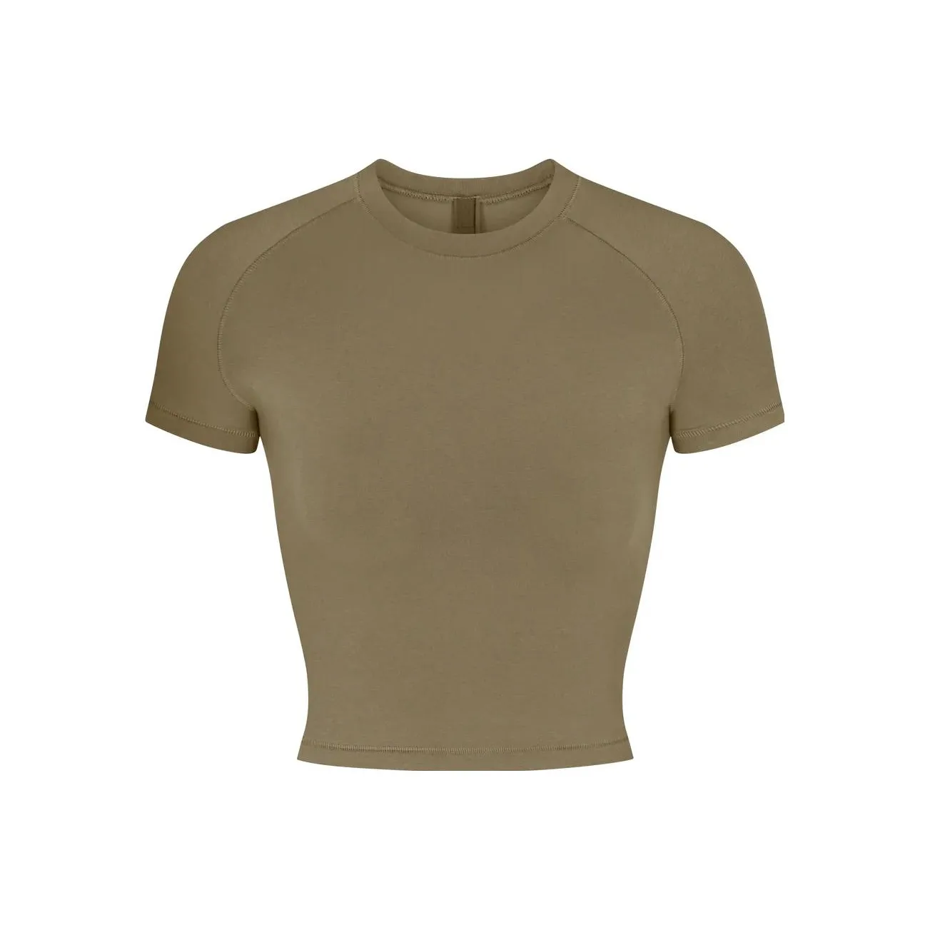 skims New Vintage Cropped Raglan T-Shirt ARMY