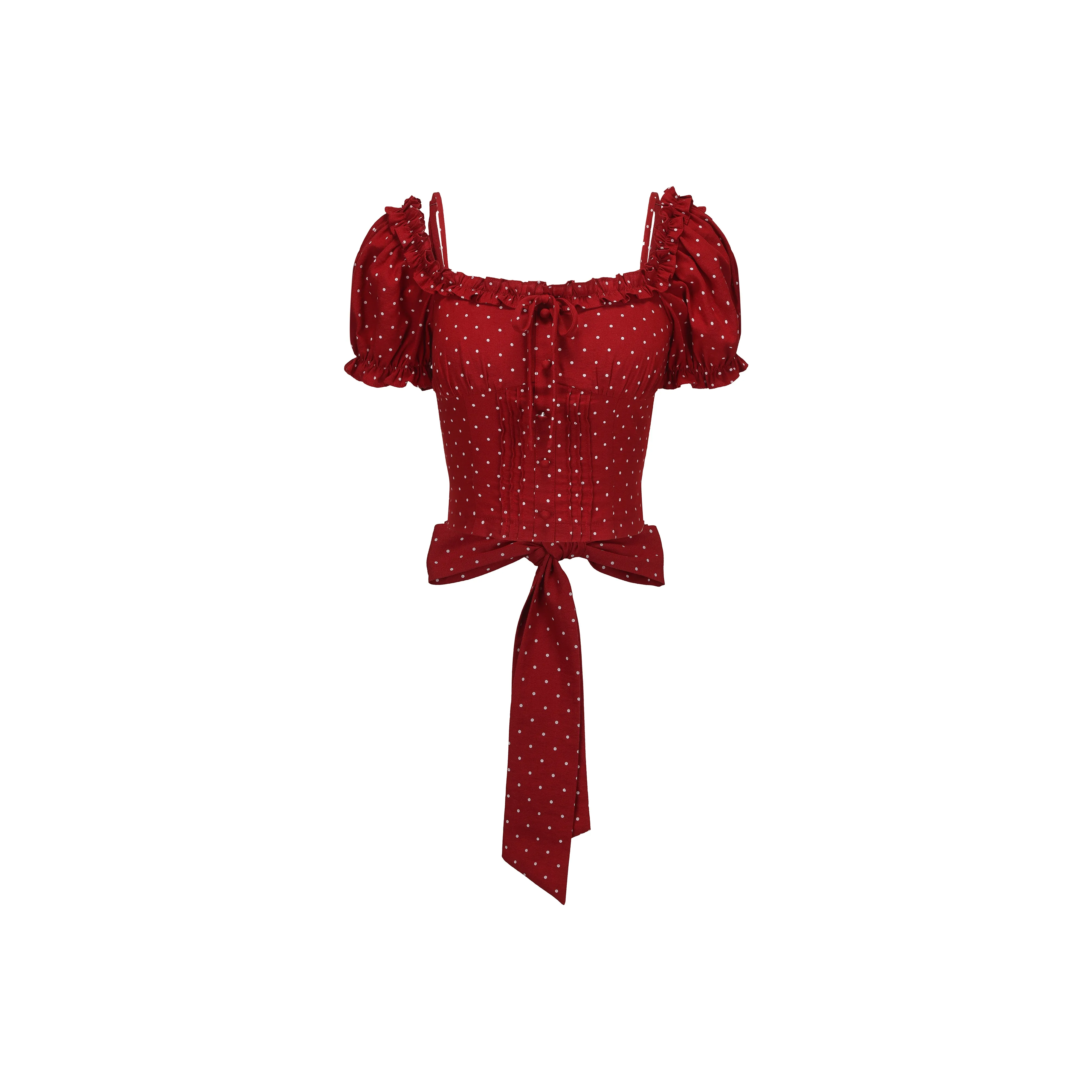 CHIWAWAMEME Passion Love Red Polka Dot Women's T-Shirts