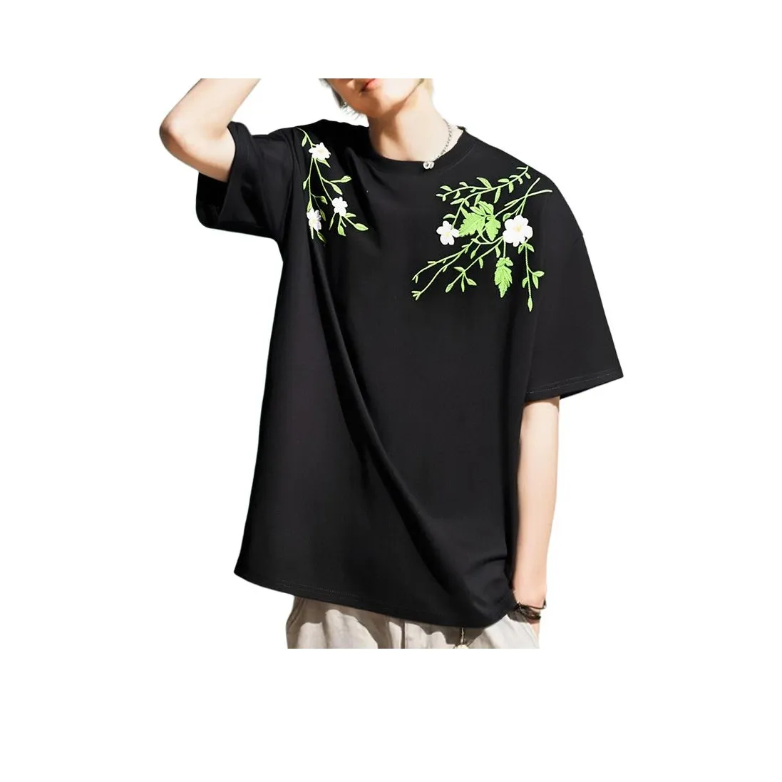 BEAR UNION Рукав с оборванным плечом T-рубашка Унисекс