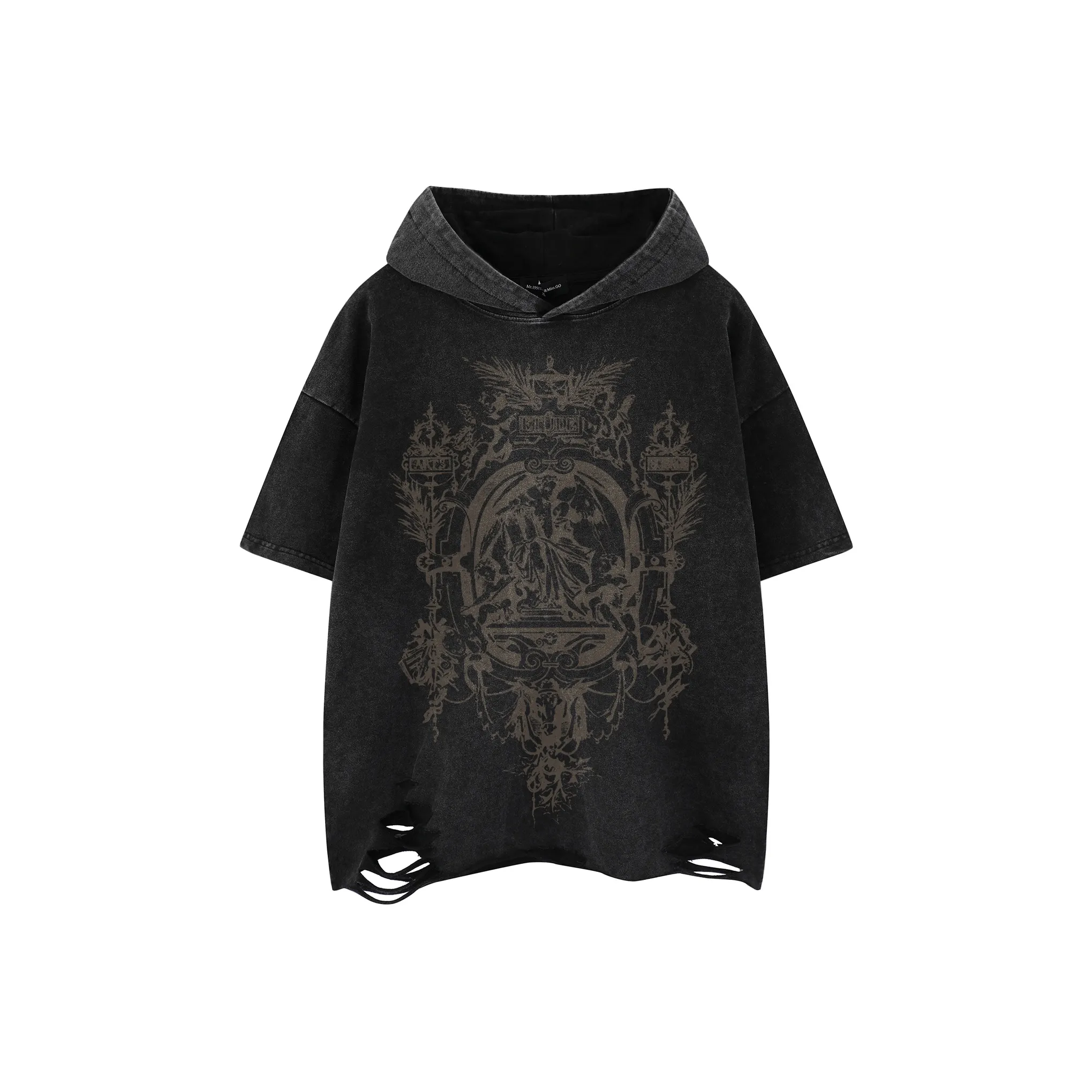 BEAR UNION Рукав с оборванным плечом T-рубашка Унисекс