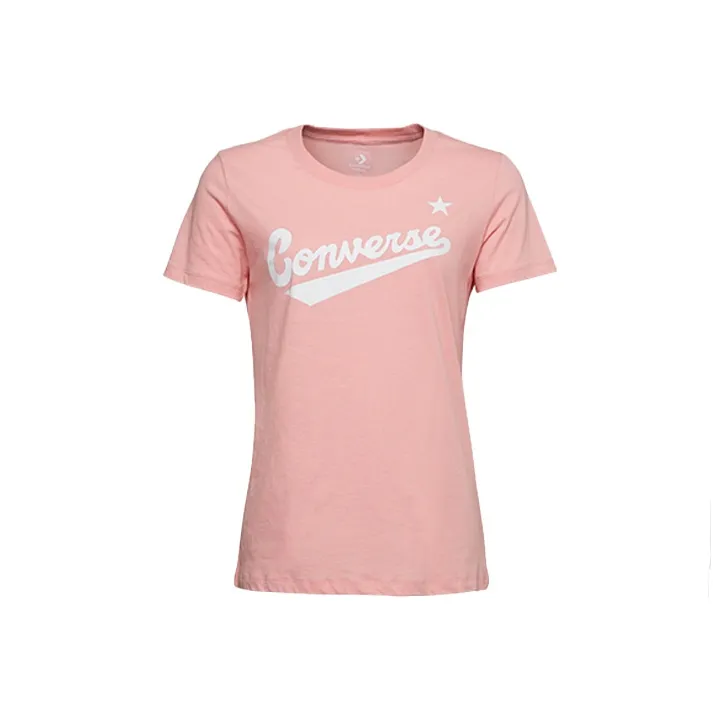 Конверс T-рубашка с рукавом женская розовая
