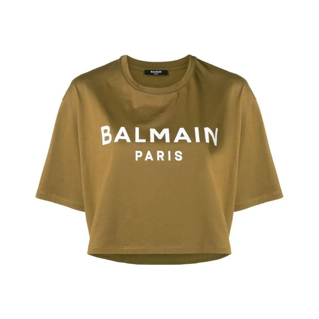 BALMAIN Умбра Женские Короткие Топы