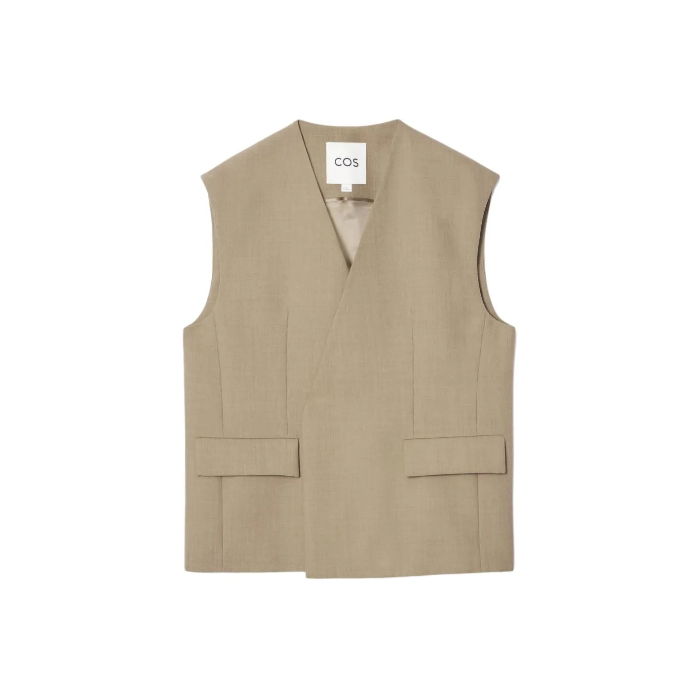 COS Tank Tops Women's Beige