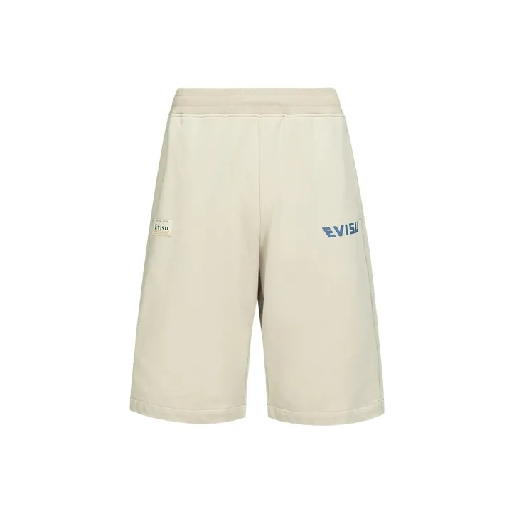 EVISU Sports Shorts Men's Khaki