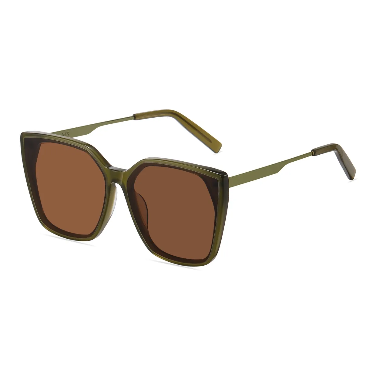 M'S MANSI Пластина And Металл Квадрат Солнцезащитные очки Унисекс