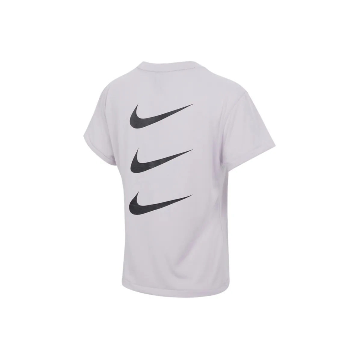 Nike T-рубашка с рукавом женская светло-фиолетовая с эффектом спущенного плеча