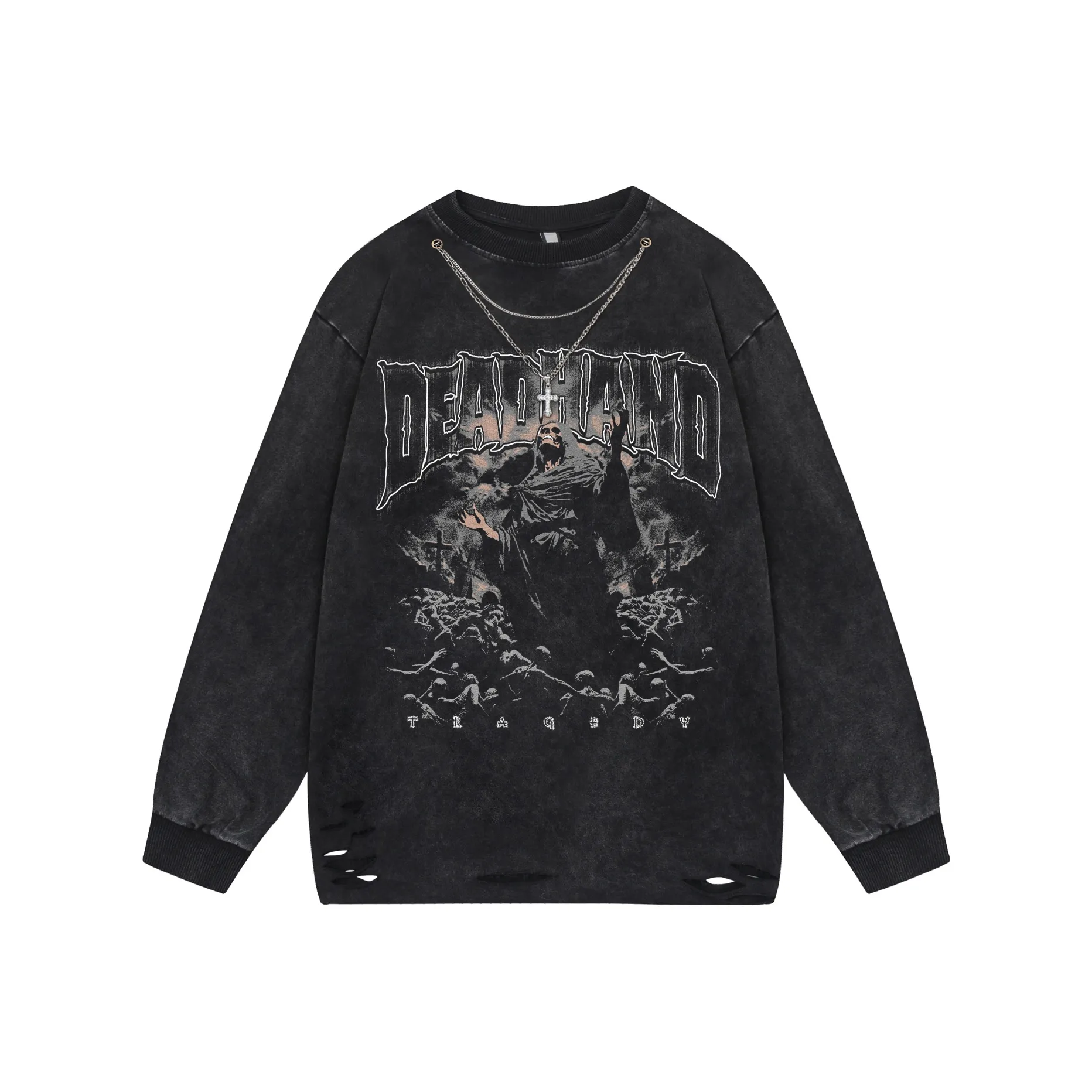 BEAR UNION Рукав с оборванным плечом T-рубашка Унисекс