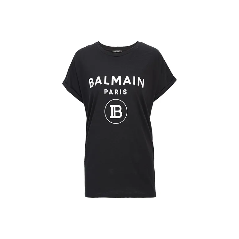 BALMAIN Черные Женские Т-рубашки