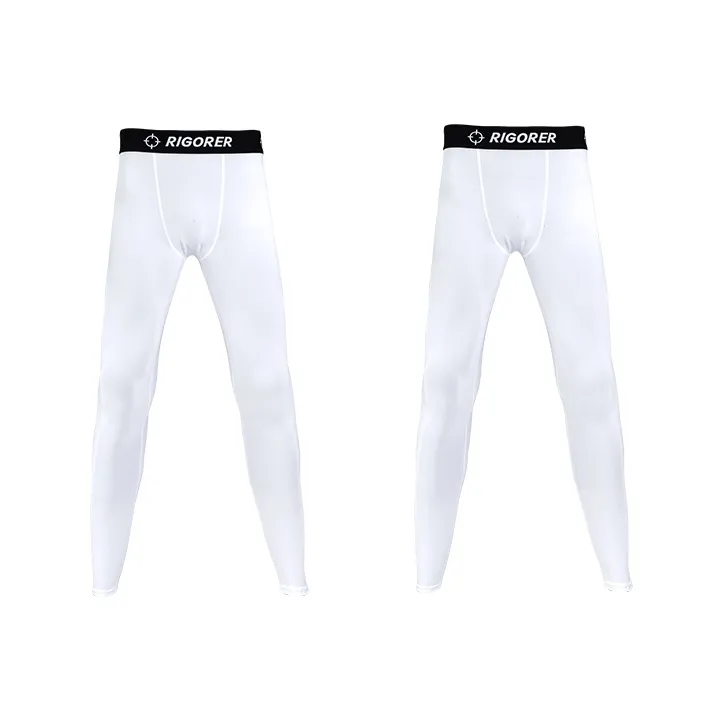 RIGORER Сжатие Брюки Полно-белый Fashion Casual Термические Обтягивающие Брюки Унисекс