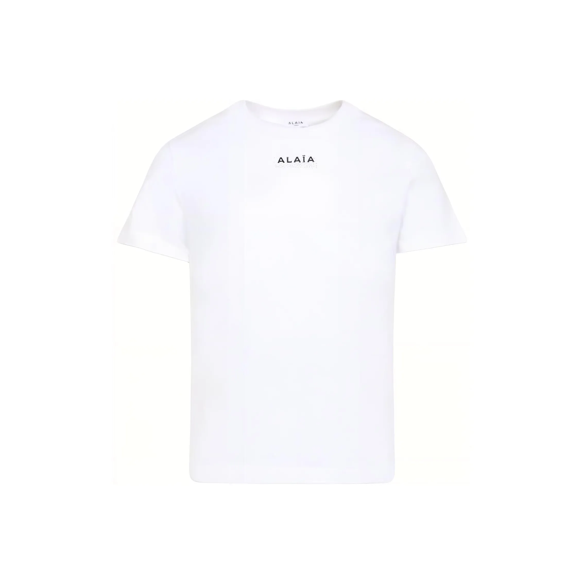 Alaïa Logo Embroidered Crewneck T Shirt