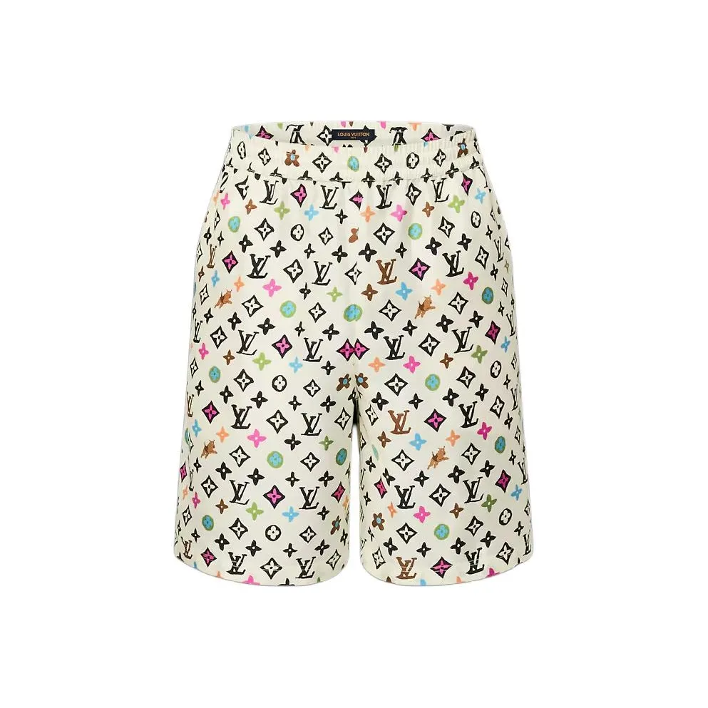 LOUIS VUITTON By Tyler The Creator Monogram Printed Silk Shorts