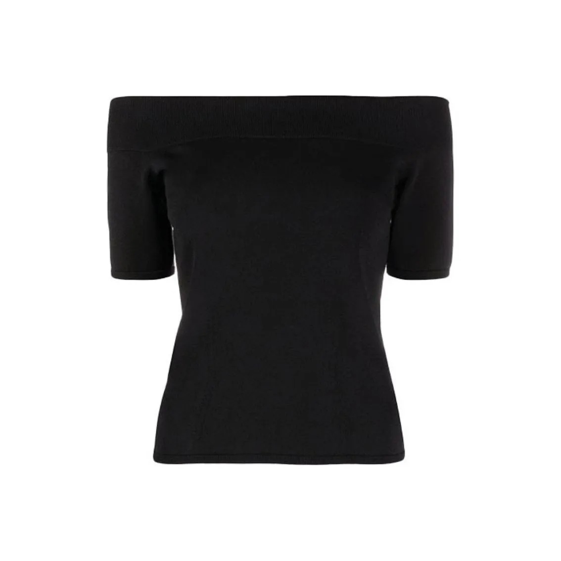 Alexander McQueen Off Shoulder Short Sleeved Top