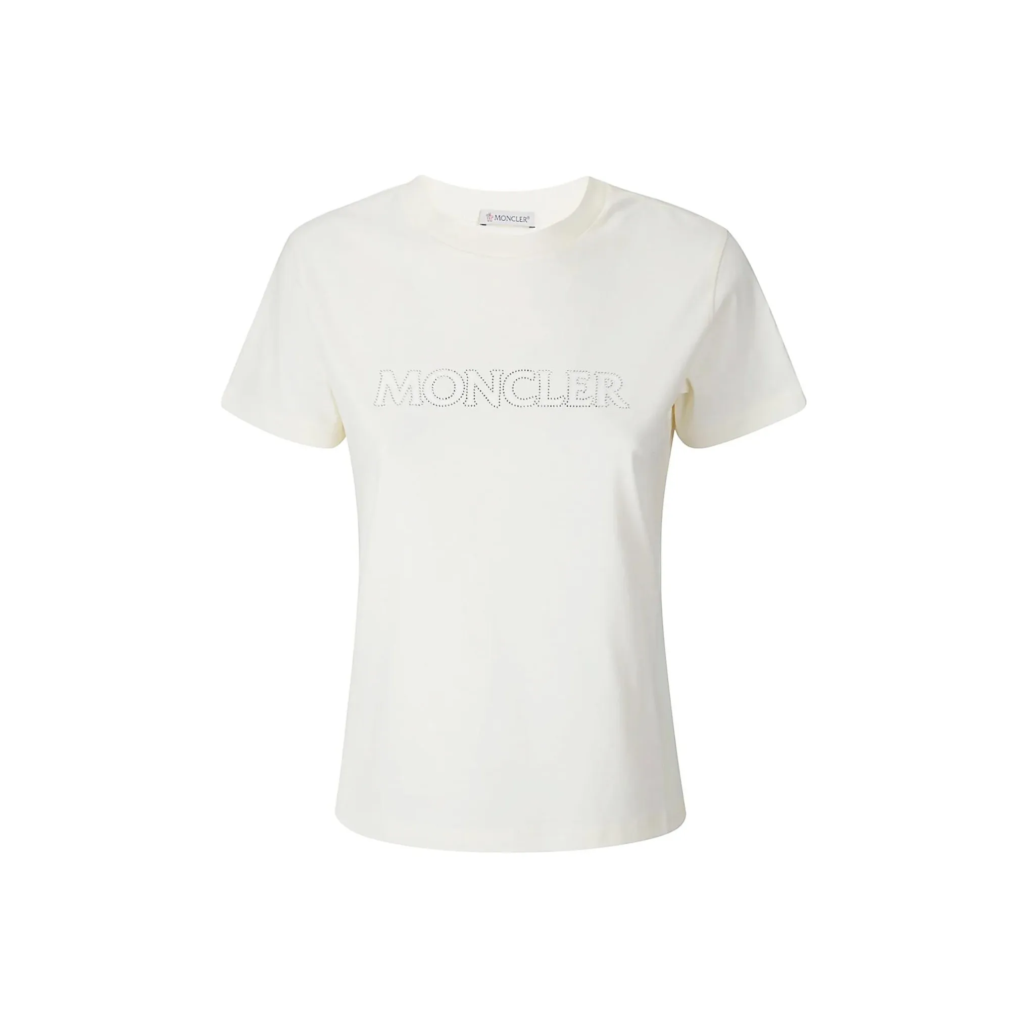 Moncler Logo Embellished Crewneck T Shirt