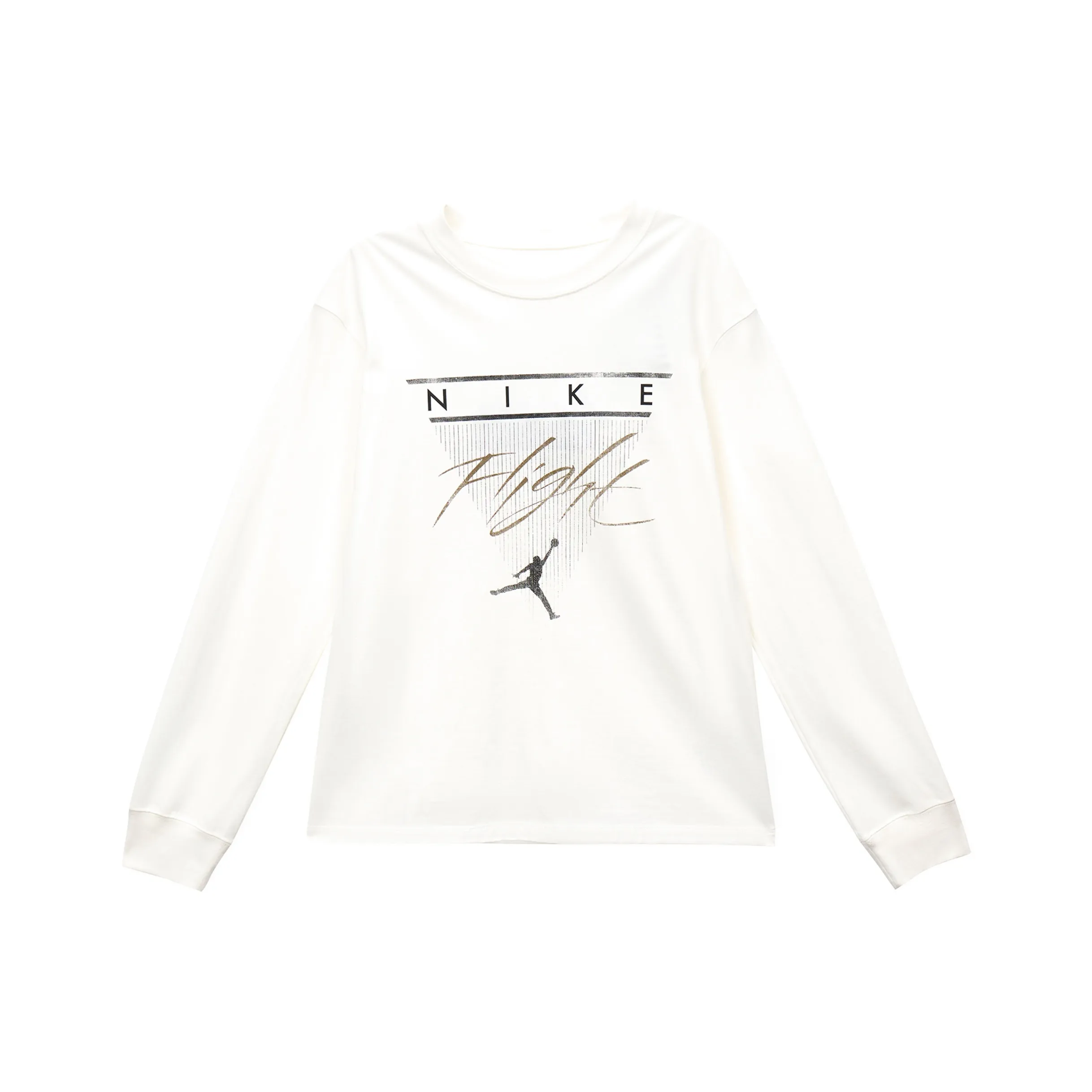 Jordan Drop Shoulder Sleeve T Shirt Women's White