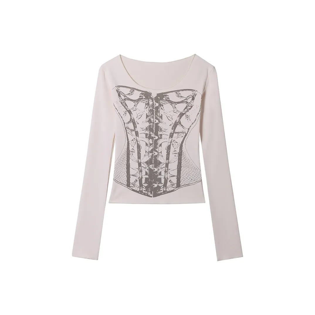 SLEEP AT 11 T Рубашка Женская Абрикос