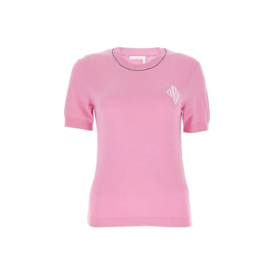 Chloé Розовый Женский Короткий Топ