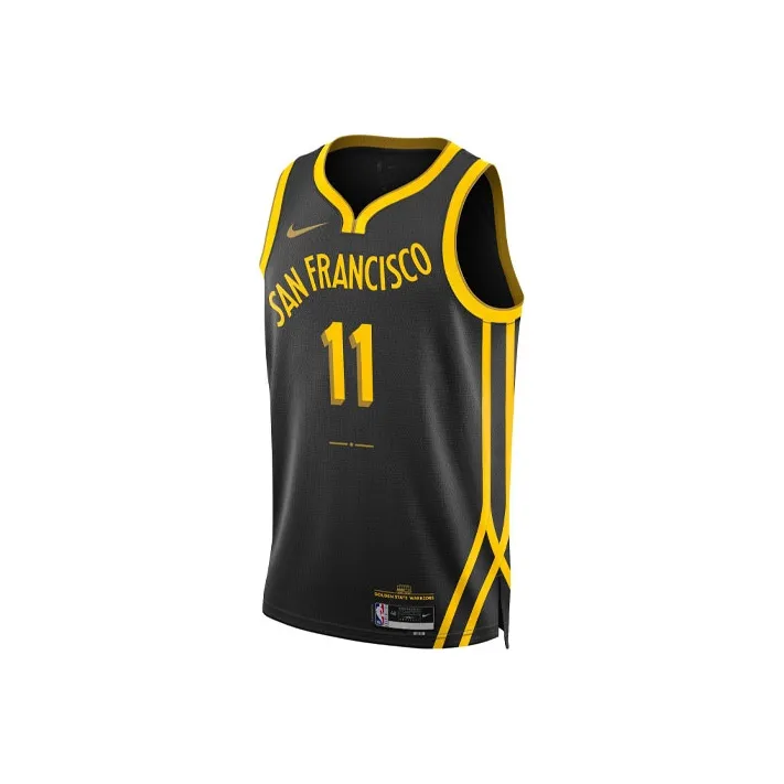 Nike Баскетбольная Джерси Мужская Черная Золотая