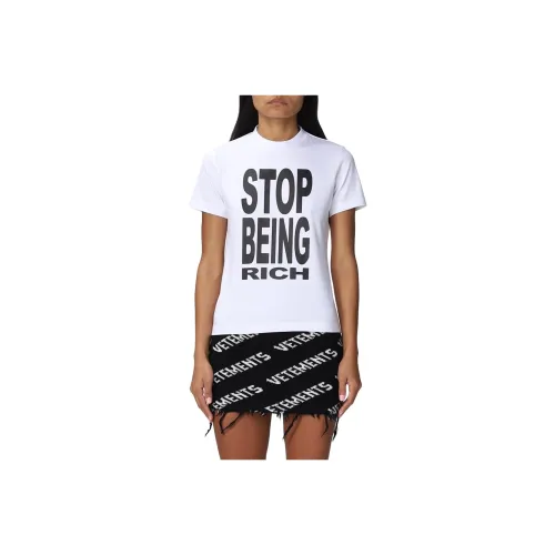 Vetements Белые Женские Футболки