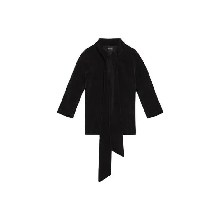 Balenciaga Turtleneck Scarf Fitted Top