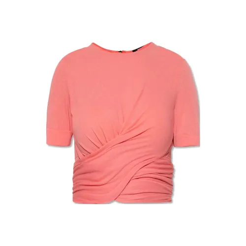 BALMAIN Красные Женские Футболки