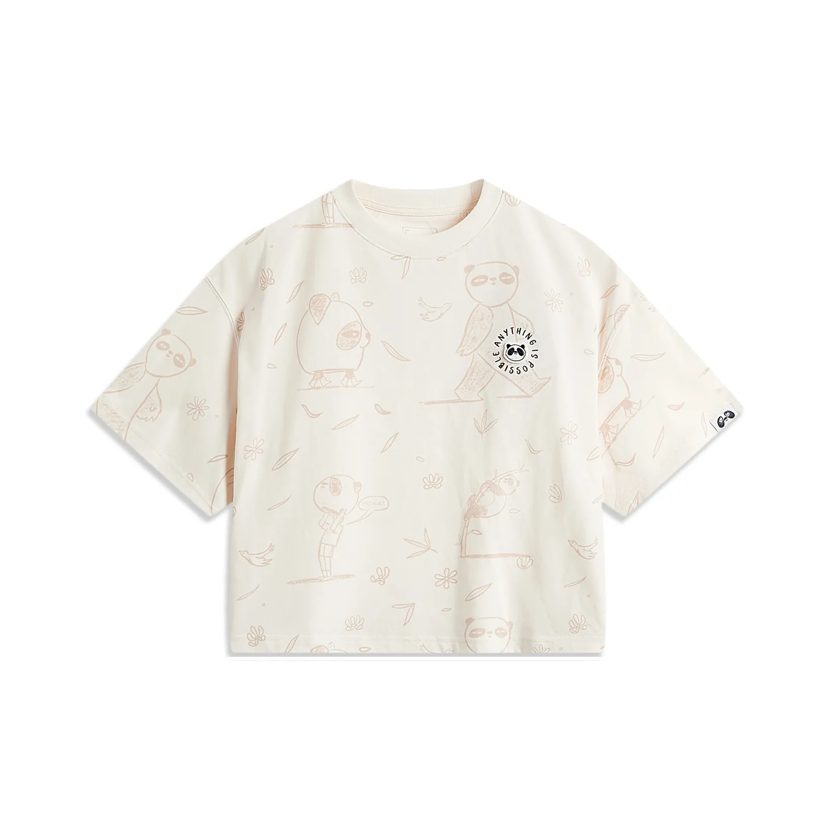 LiNing Sports Life Collection T Shirt Women's Ecru