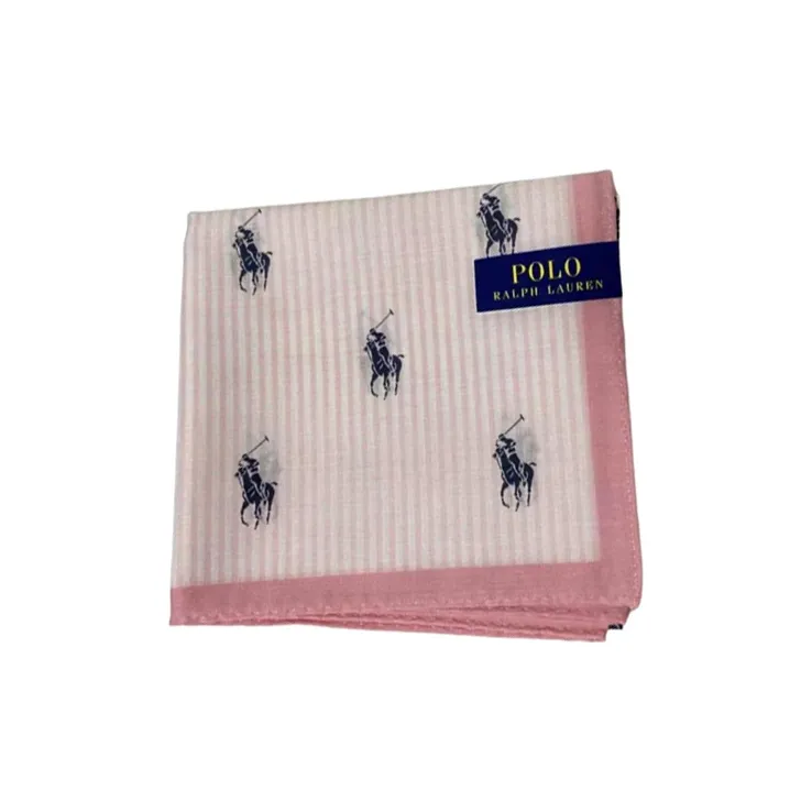 Шарфы из шелка Polo Ralph Lauren унисекс розовые