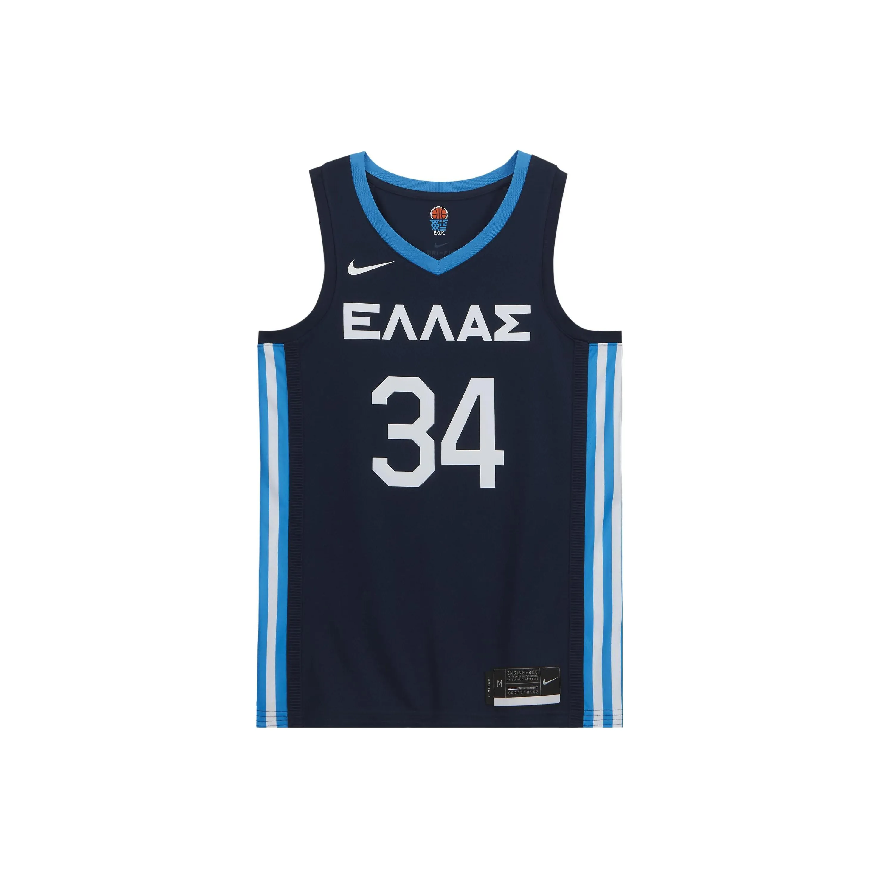 Nike Баскетбольная Джерси Мужская Морской Синий