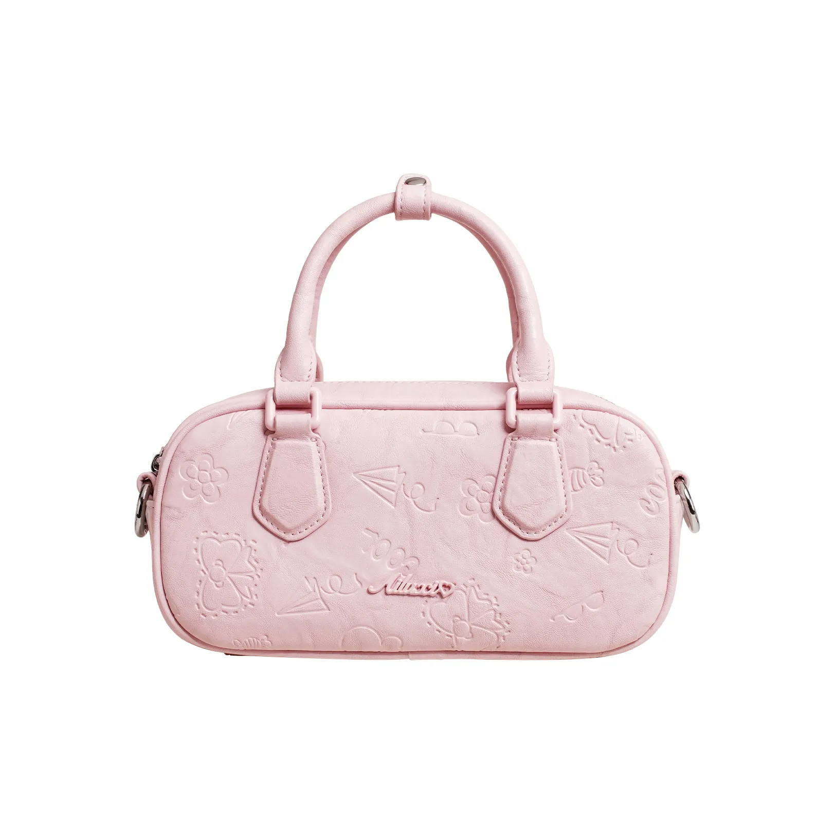 AILUXI Сумка из синтетической кожи Boston Сумка через плечо Сумка для женщин Цвет вишневого цветка Розовый